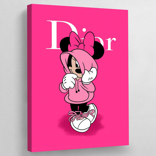 Minnie Dior Wall Art - Luxury Art Canvas