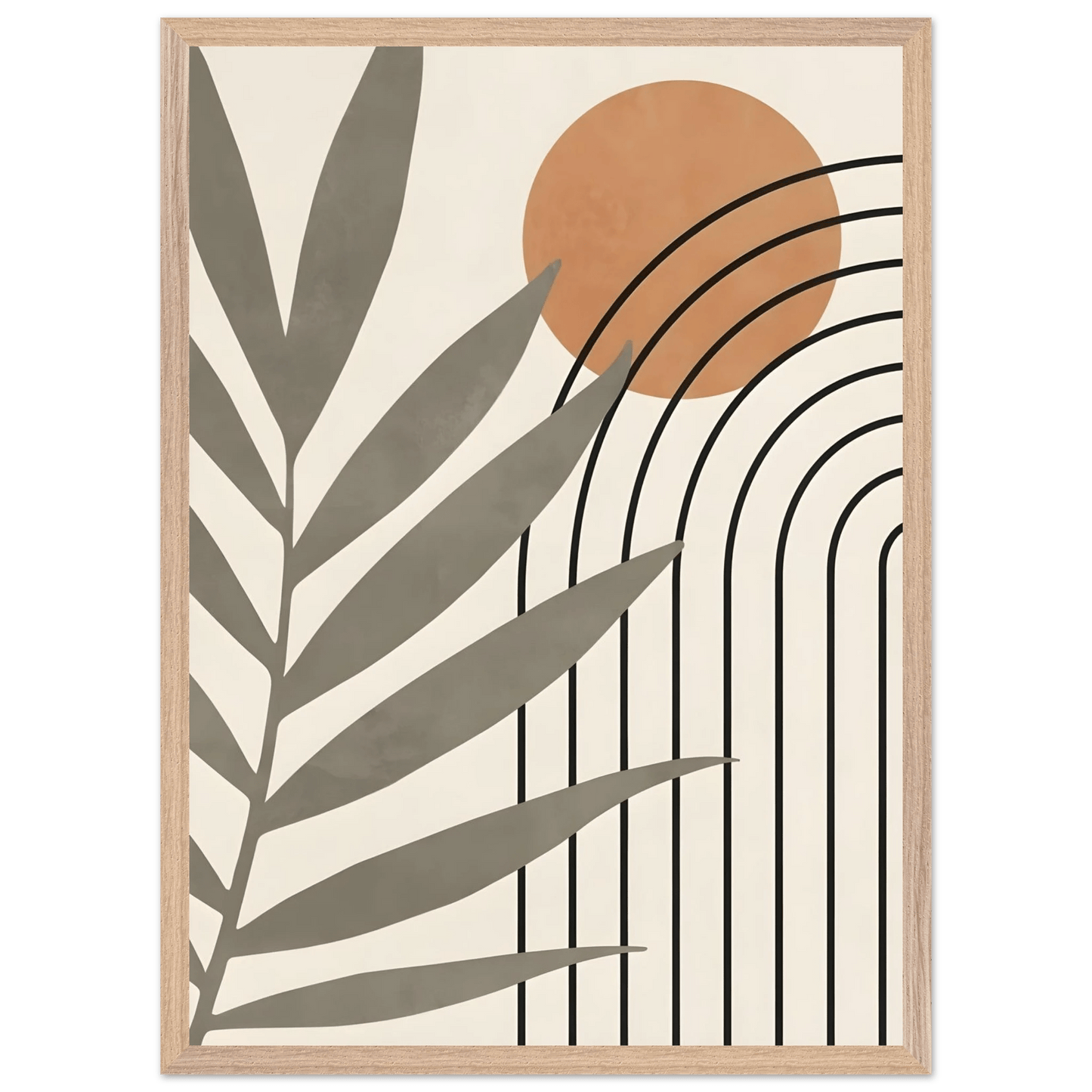 Modern Boho Lines Minimalist Wall Art - Luxury Art Canvas