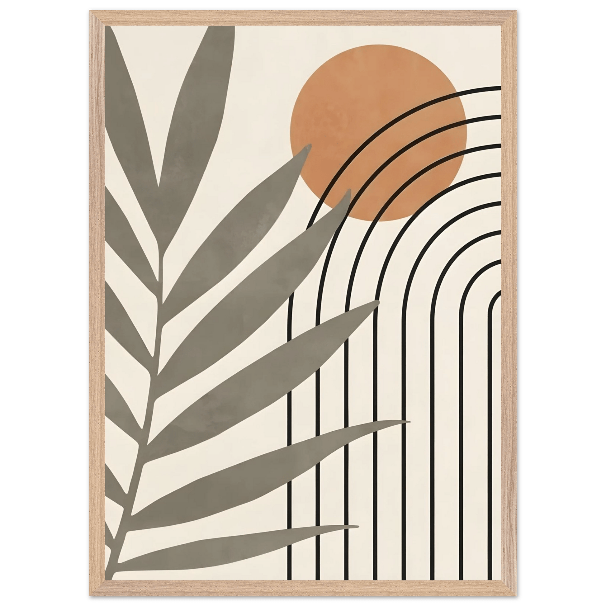 Modern Boho Lines Minimalist Wall Art - Luxury Art Canvas