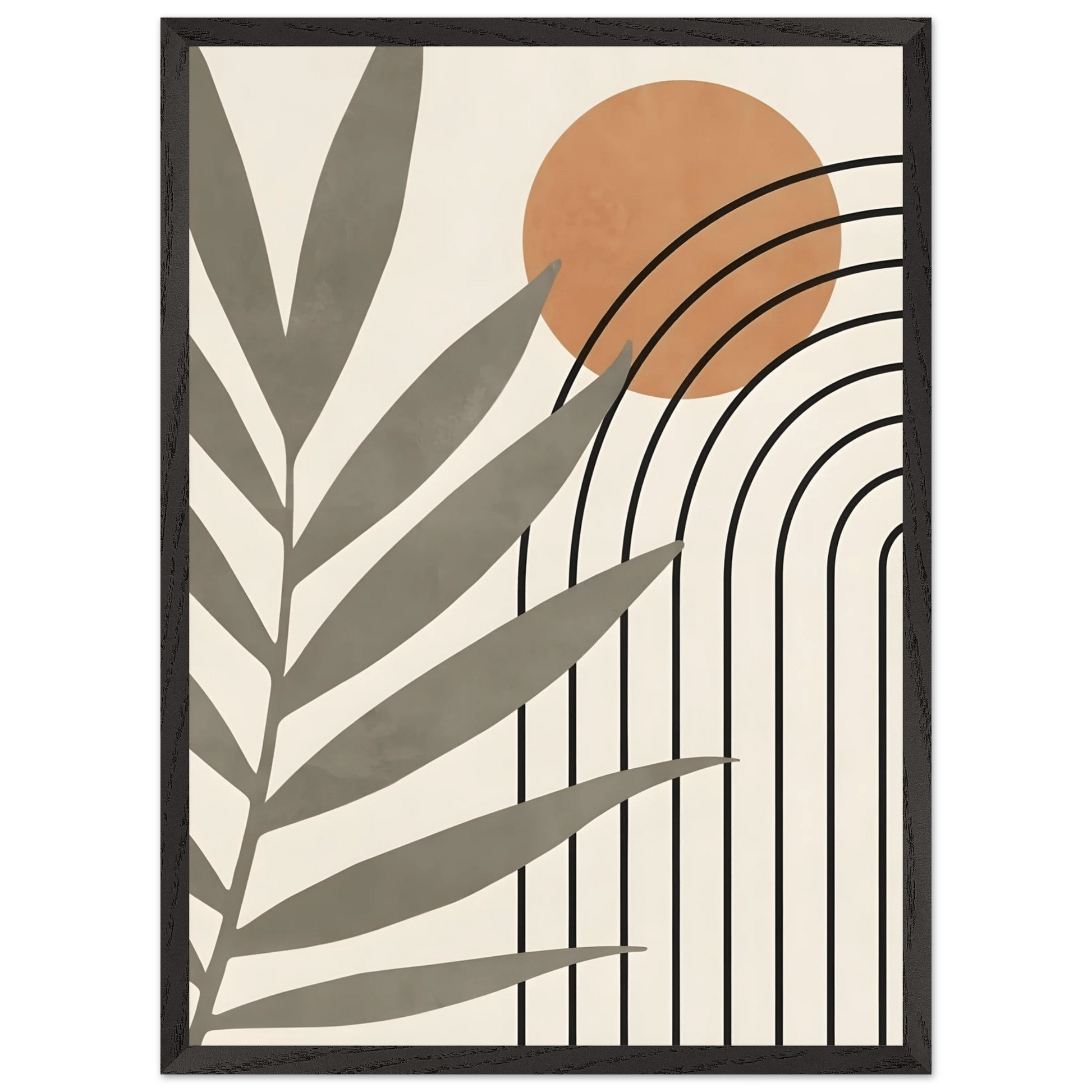 Modern Boho Lines Minimalist Wall Art - Luxury Art Canvas