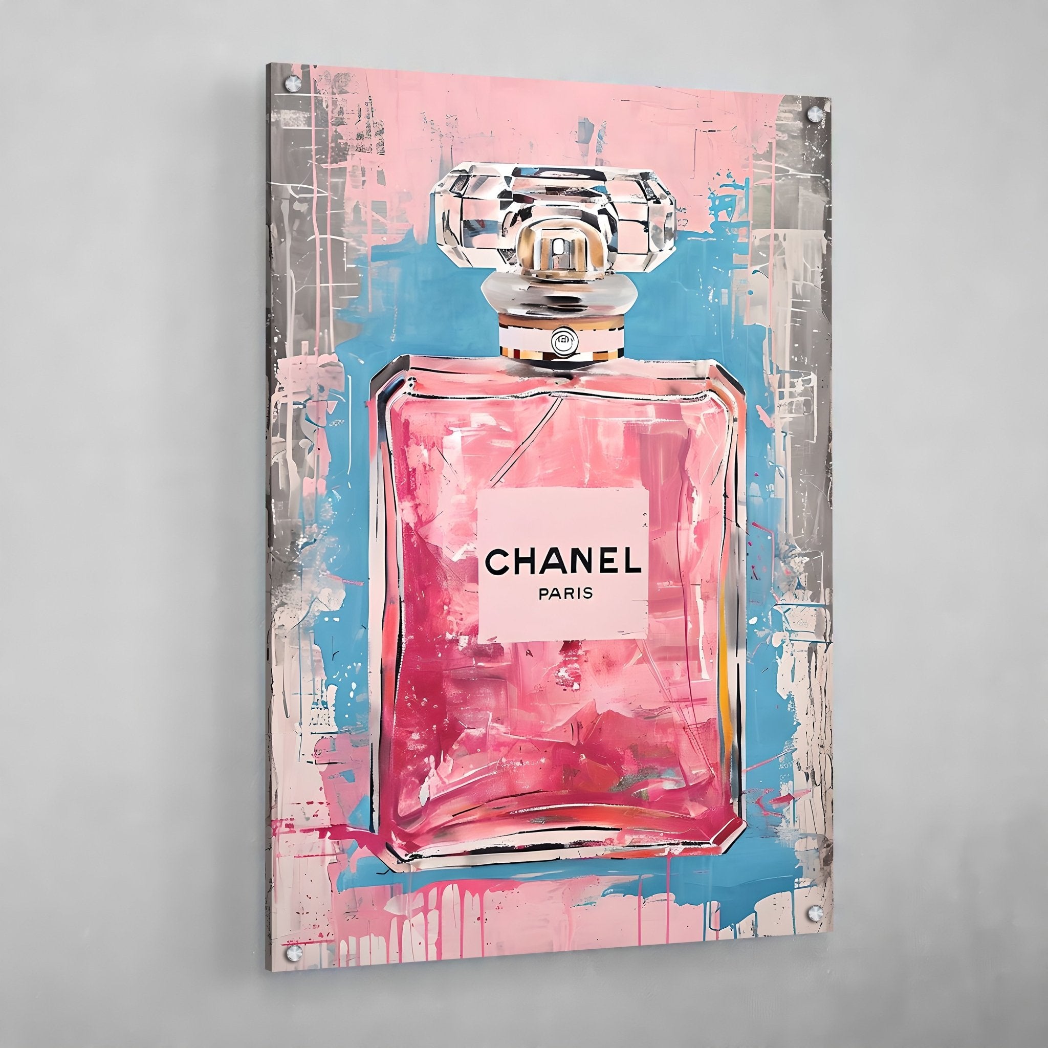 Modern Chanel Graffiti Wall Art - Luxury Art Canvas