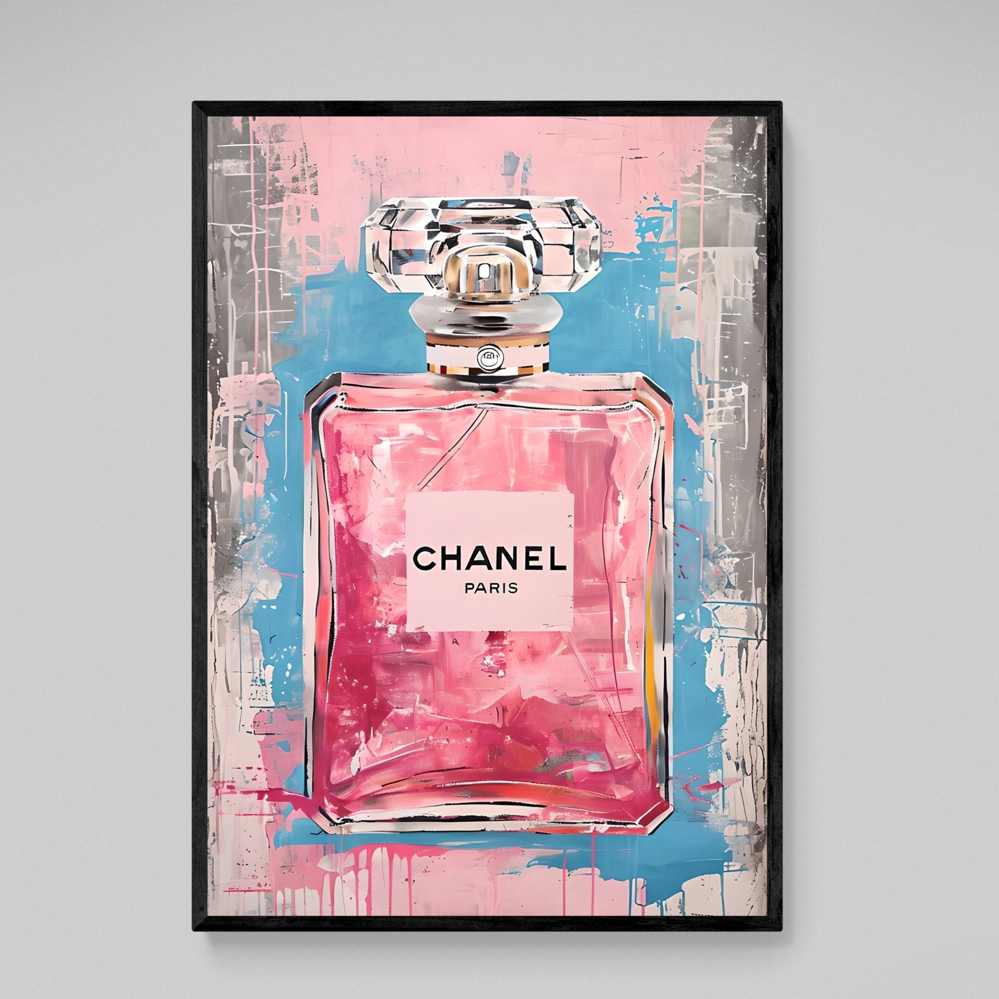 Modern Chanel Graffiti Wall Art - Luxury Art Canvas
