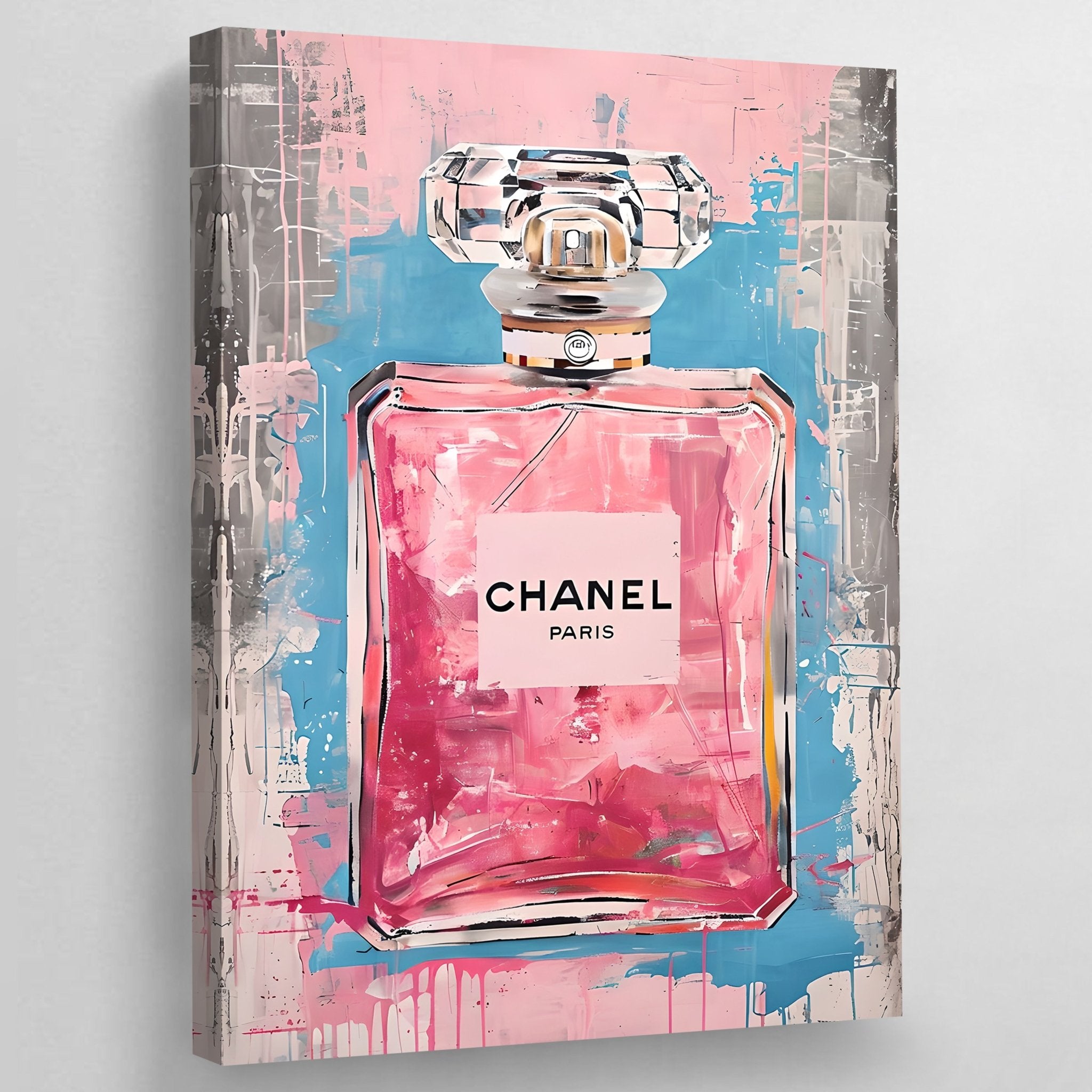 Modern Chanel Graffiti Wall Art - Luxury Art Canvas