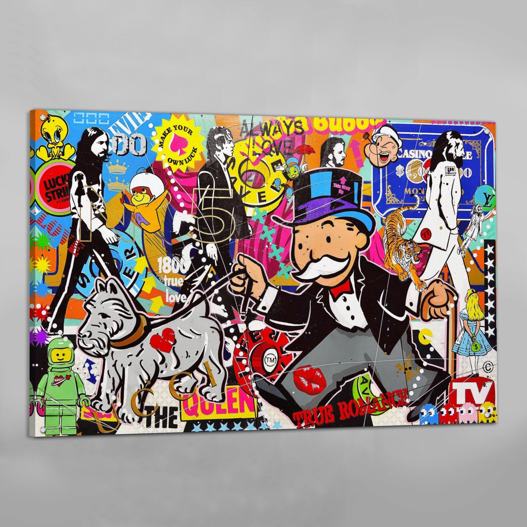 Modern Comics Graffiti Wall Art - Luxury Art Canvas