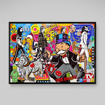 Modern Comics Graffiti Wall Art - Luxury Art Canvas