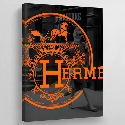 Modern Hermes Wall Art - Luxury Art Canvas