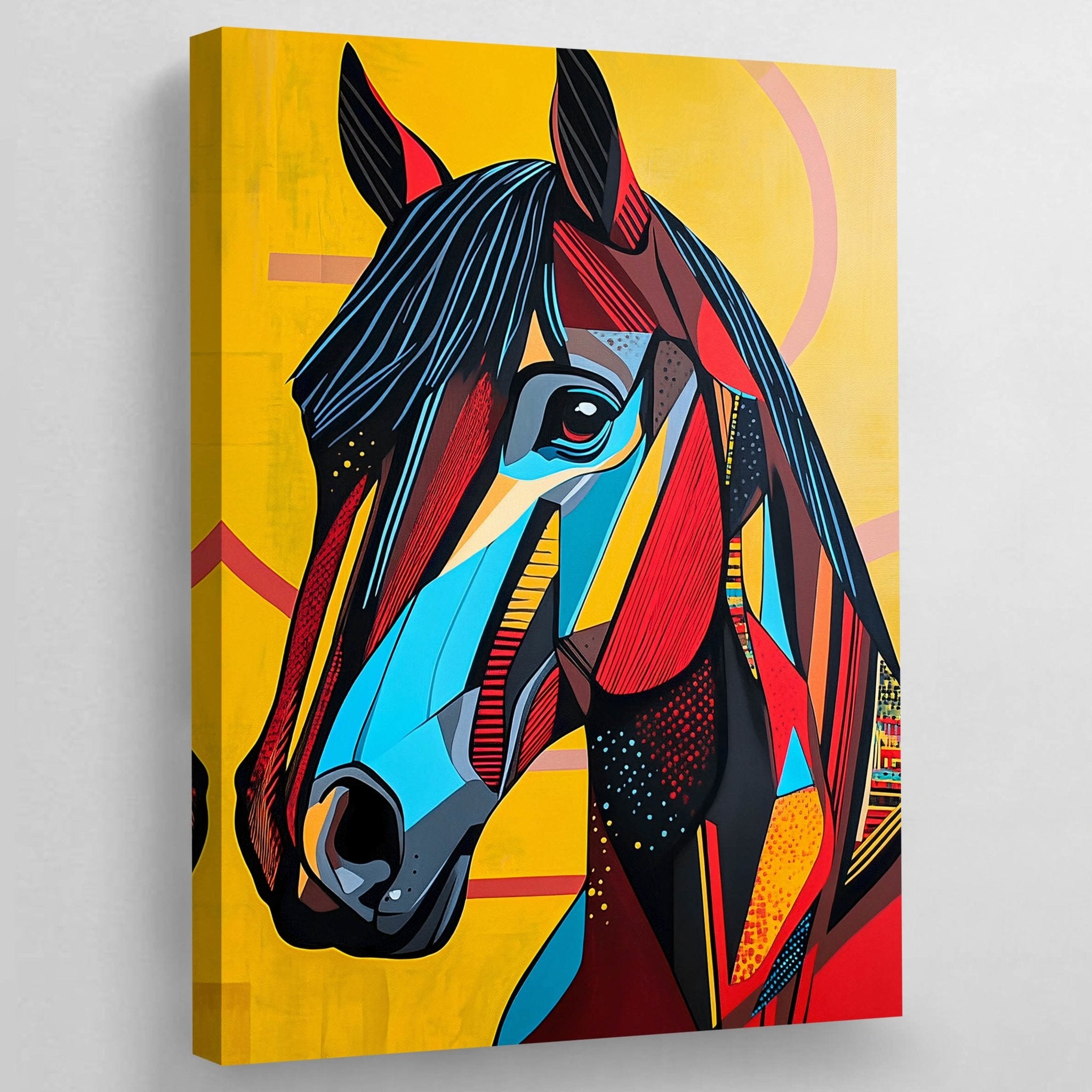 Modern Horse Wall Art - Luxury Art Canvas
