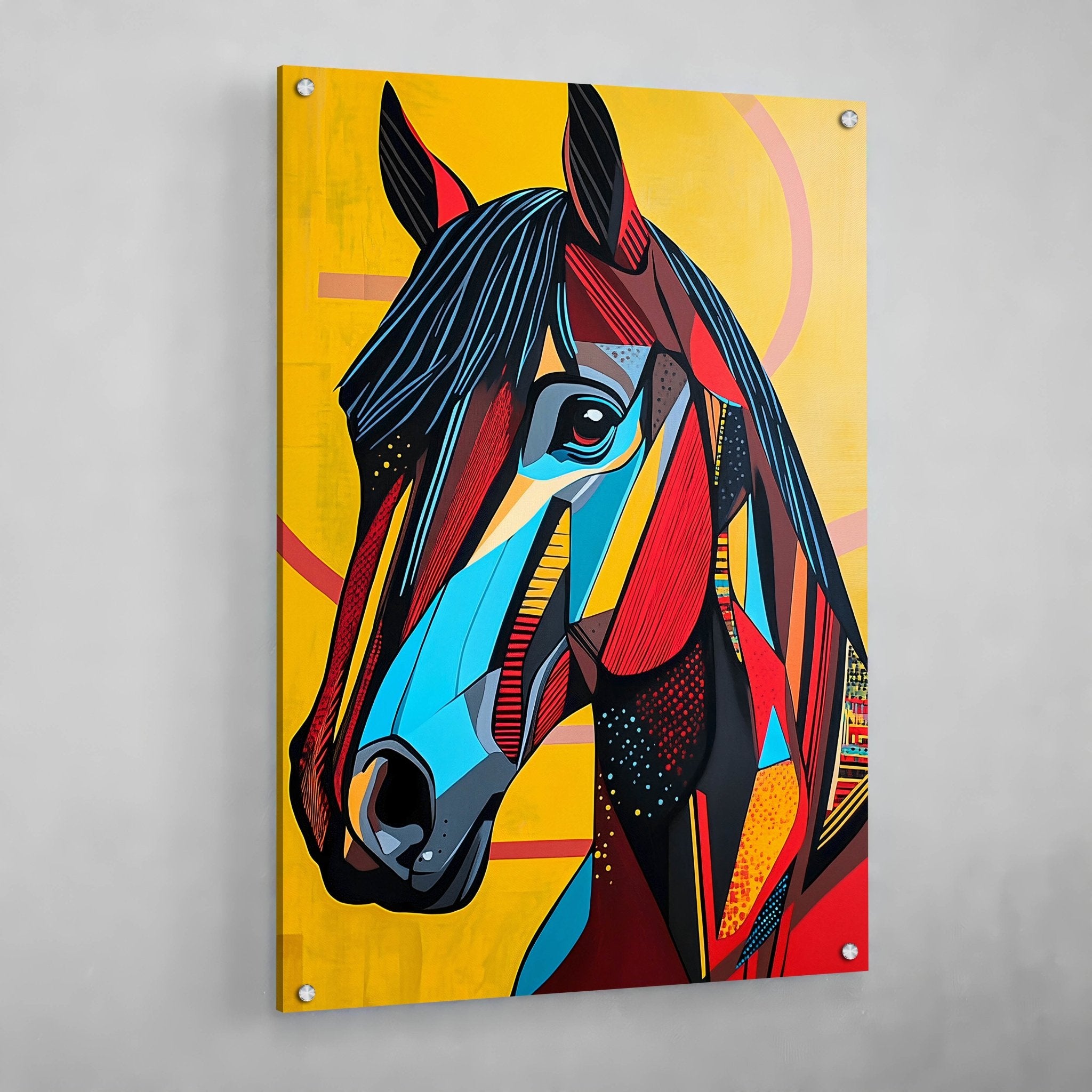 Modern Horse Wall Art - Luxury Art Canvas