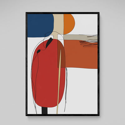 Modern Lines Abstract Wall Art - Luxury Art Canvas