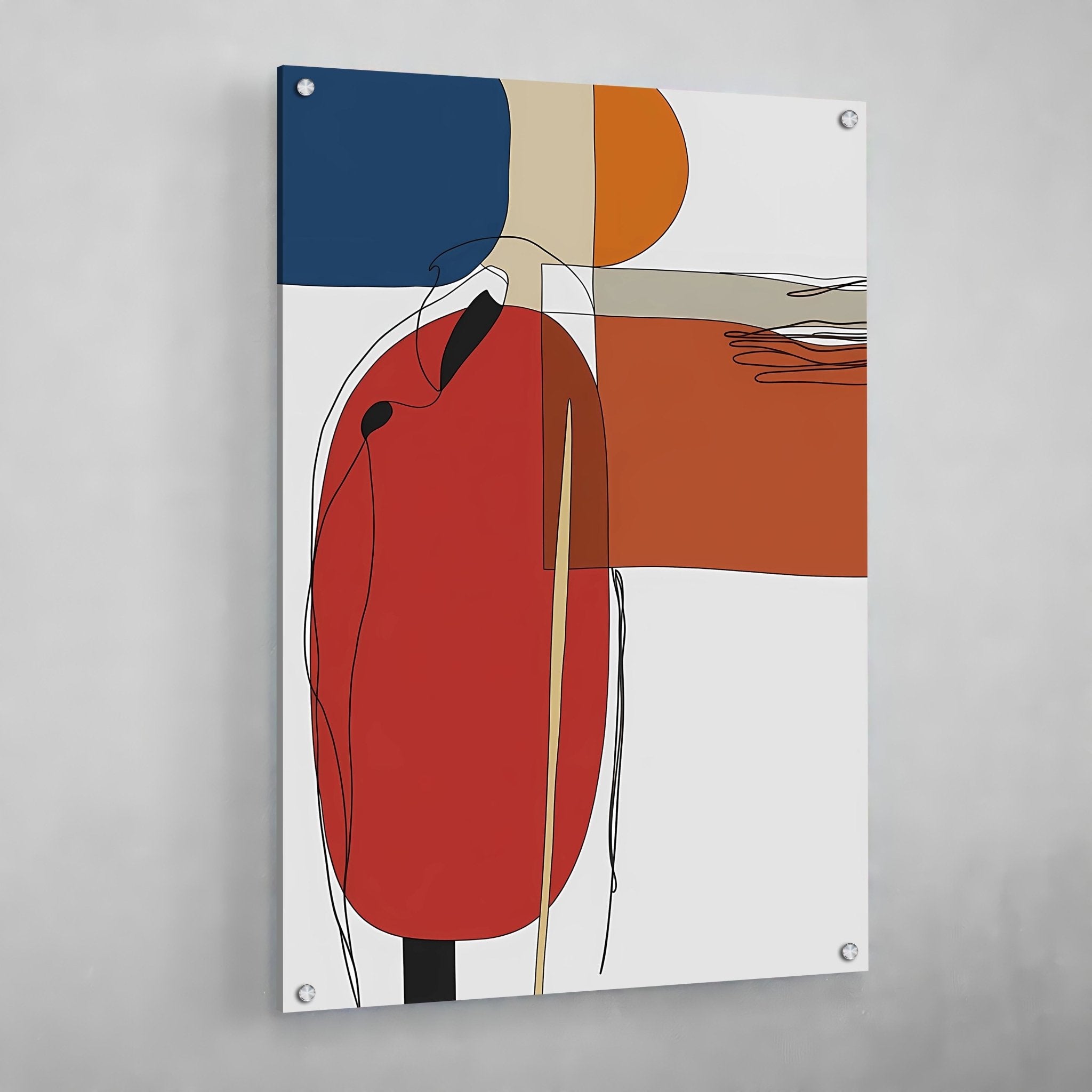 Modern Lines Abstract Wall Art - Luxury Art Canvas