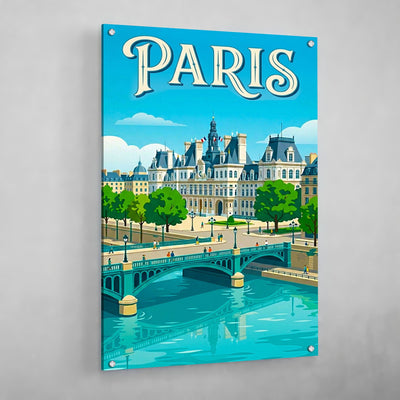 Modern Paris Wall Art - Luxury Art Canvas