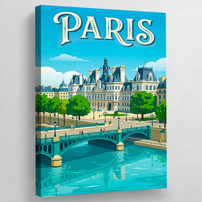 Modern Paris Wall Art - Luxury Art Canvas