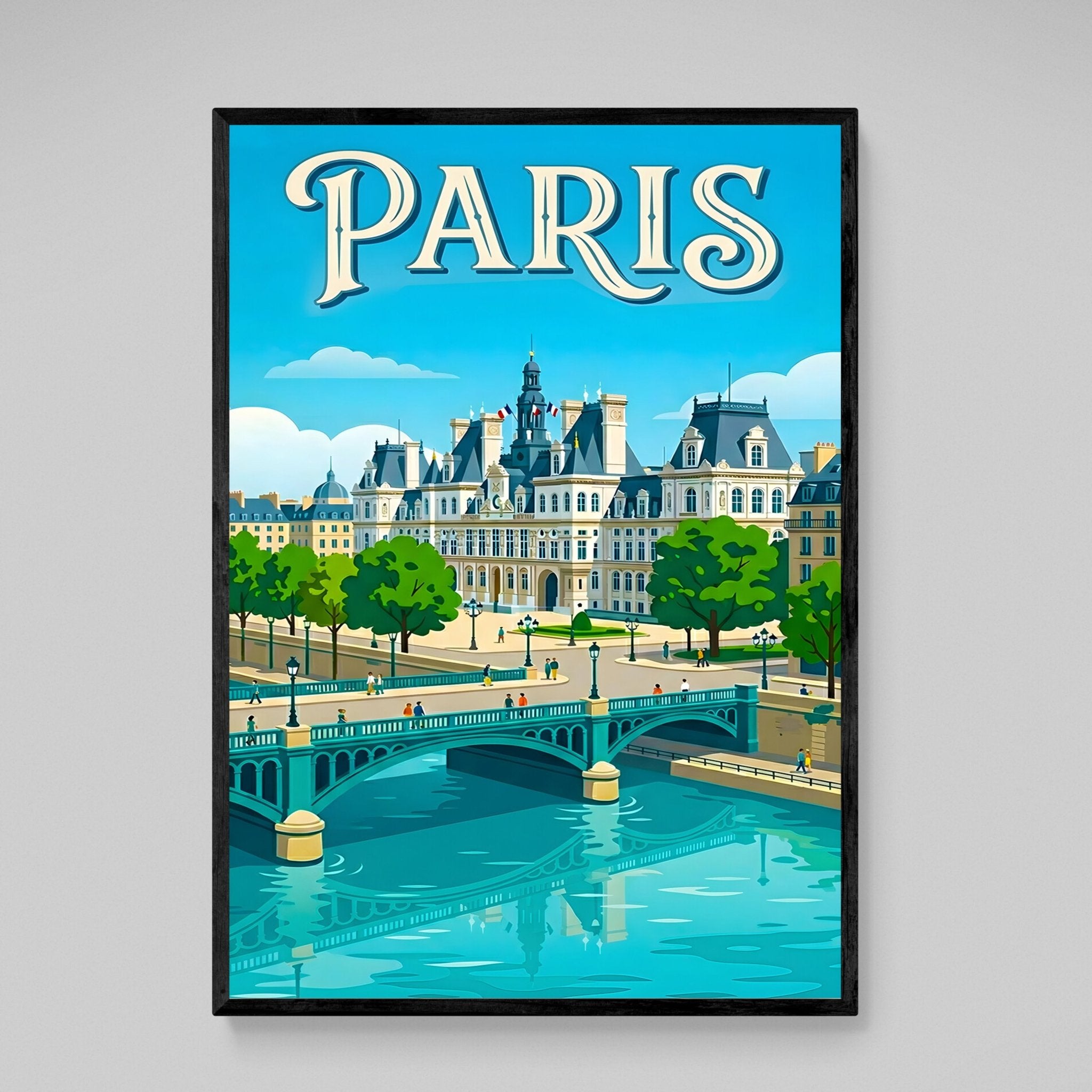Modern Paris Wall Art - Luxury Art Canvas