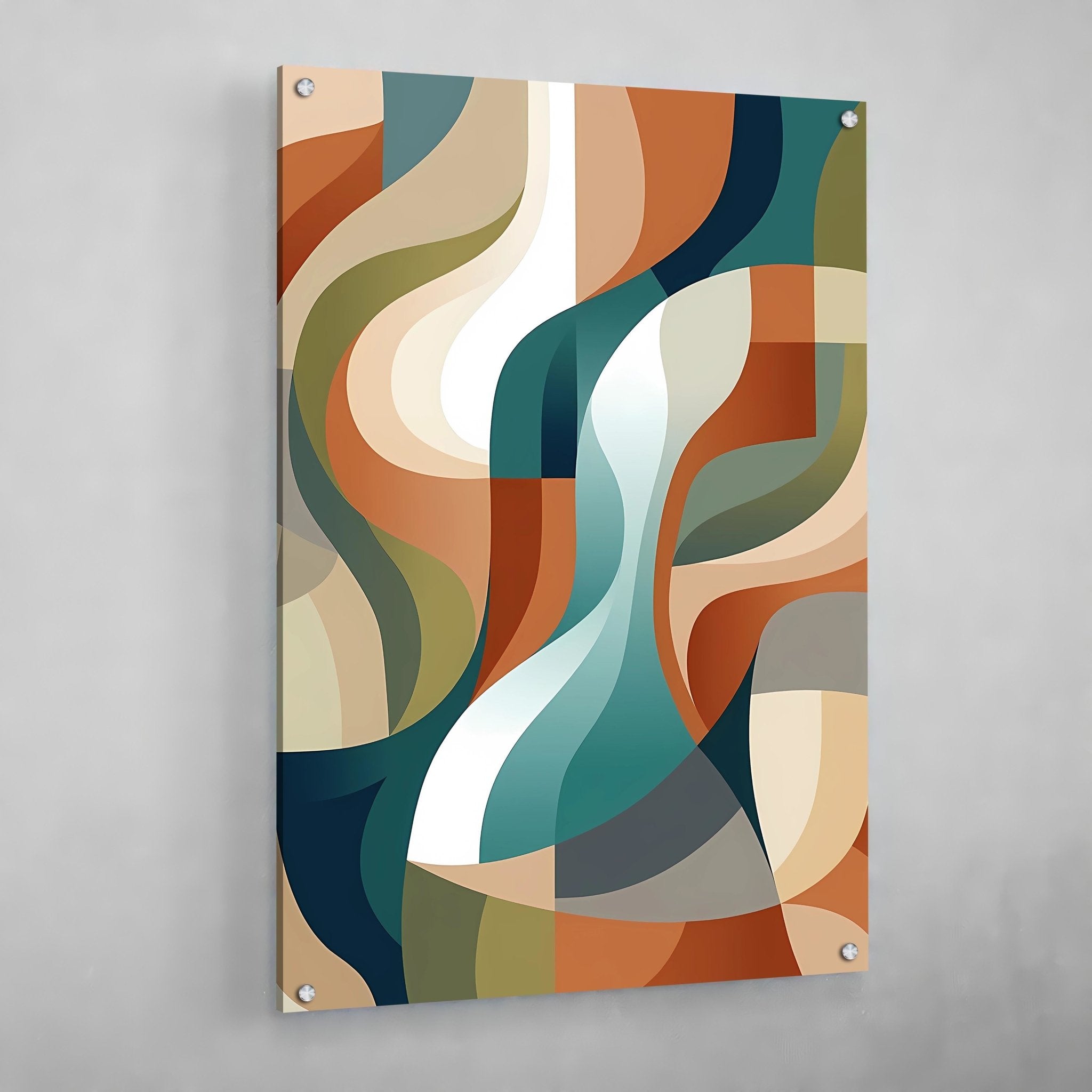 Modern Shapes Abstract Wall Art - Luxury Art Canvas