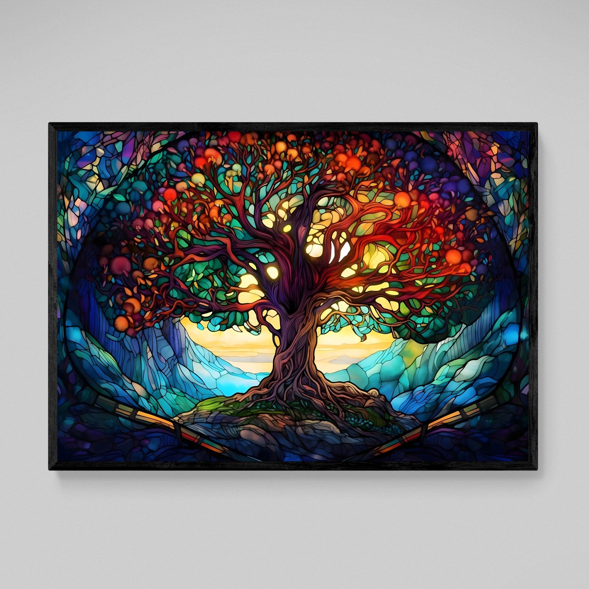 Modern Tree Of Life Wall Art - Luxury Art Canvas