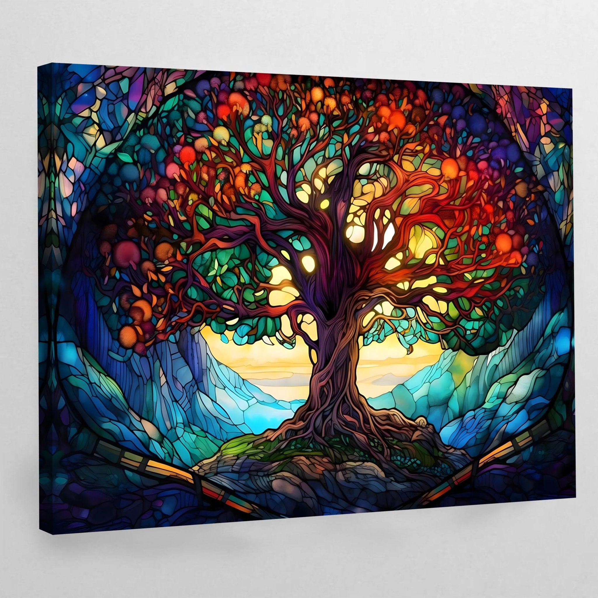 Modern Tree Of Life Wall Art - Luxury Art Canvas
