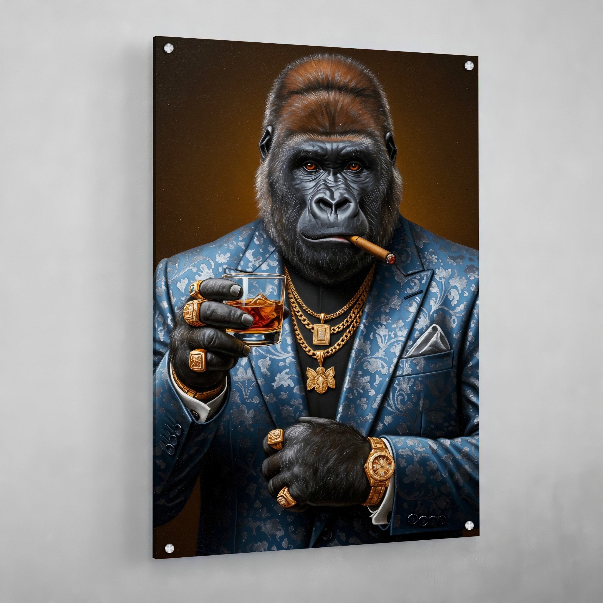 Moderne Gorilla Canvas Art - Luxury Art Canvas
