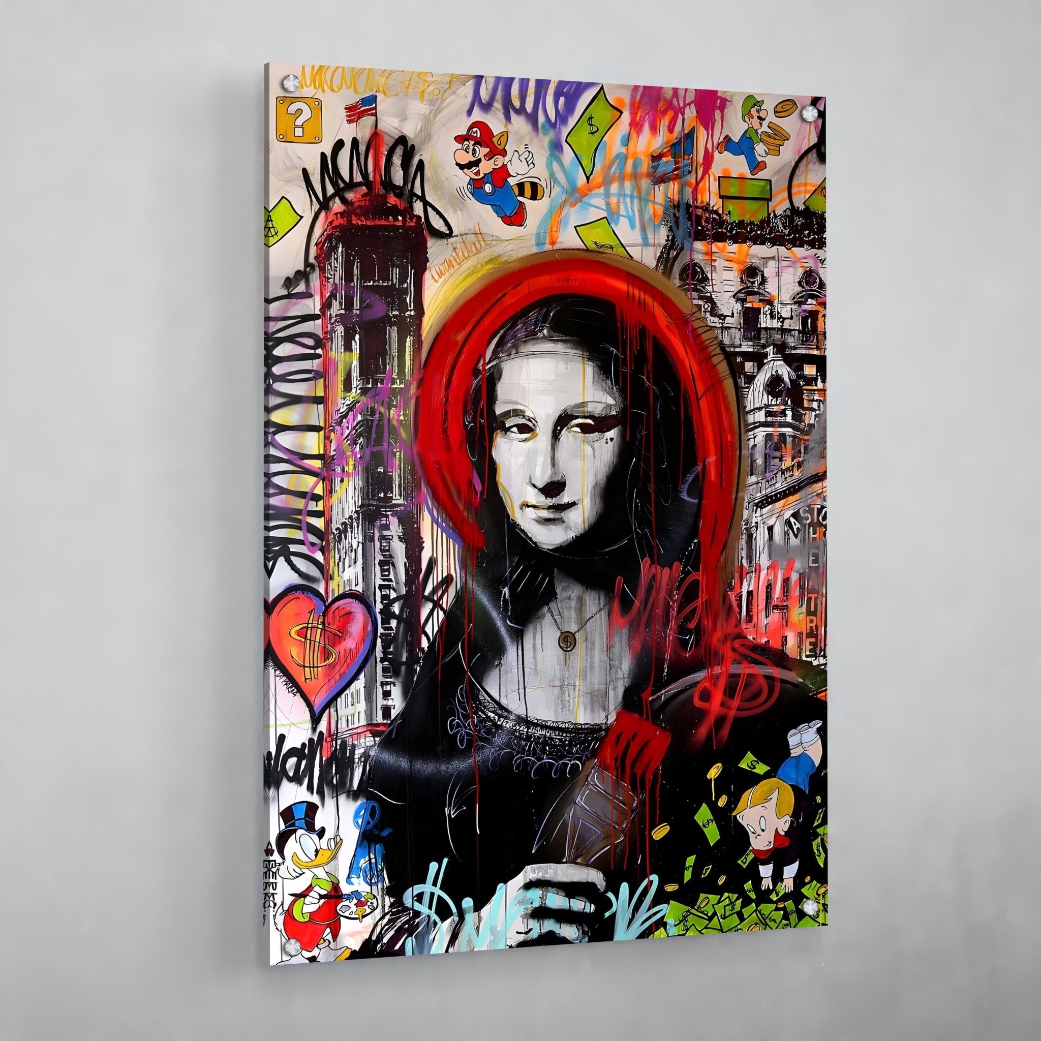 Mona Lisa Street Art Canvas - Luxury Art Canvas
