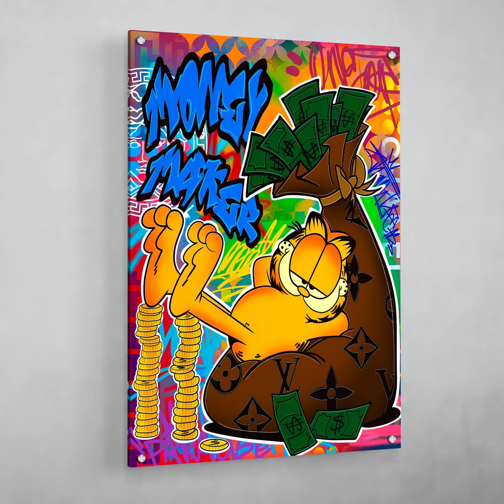 Money Maker Motivational Canvas Wall Art - Luxury Art Canvas