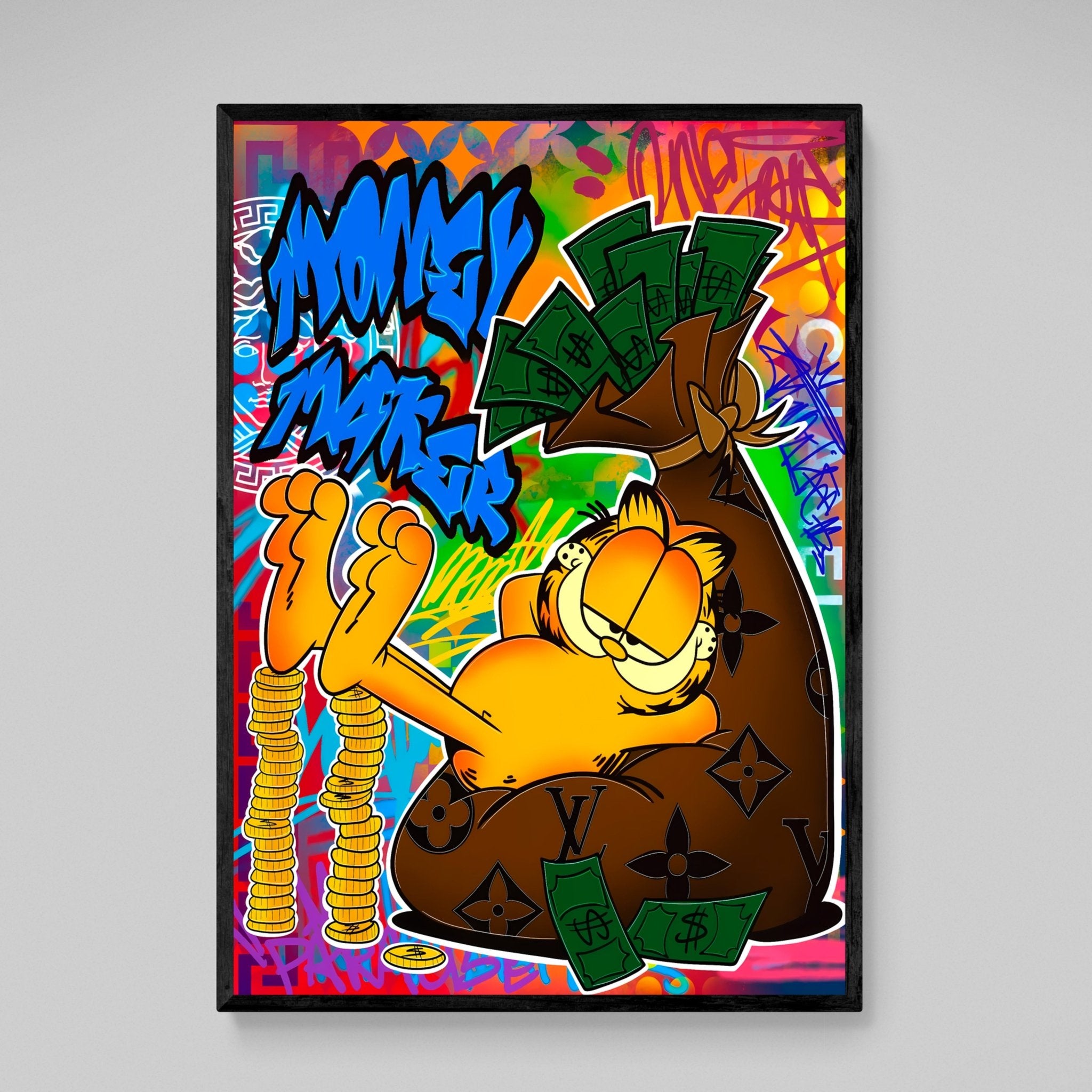 Money Maker Motivational Canvas Wall Art - Luxury Art Canvas