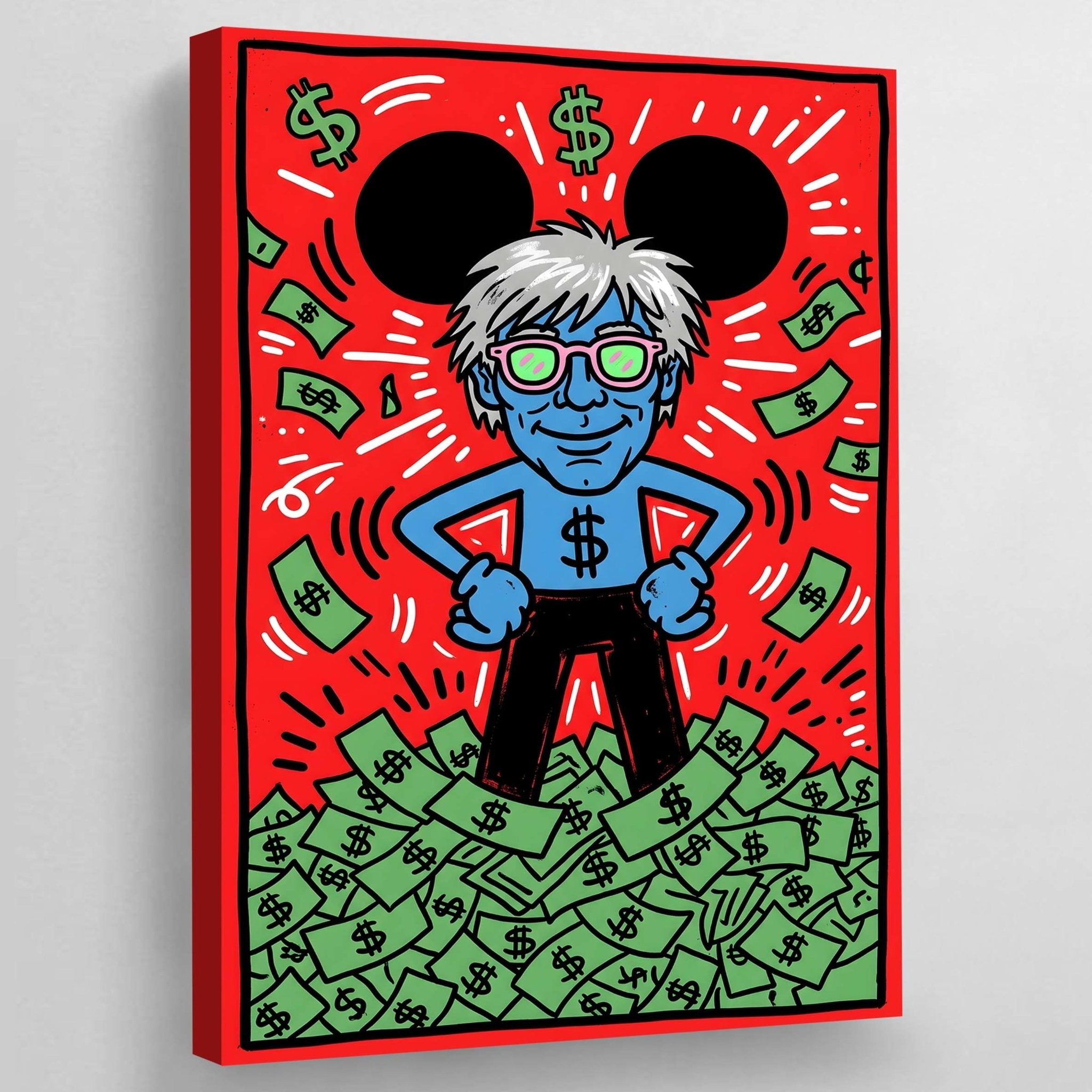 Money Vibes Pop Art Canvas - Luxury Art Canvas