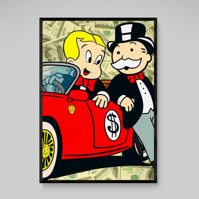 Monopoly Motivational Wall Art - Luxury Art Canvas