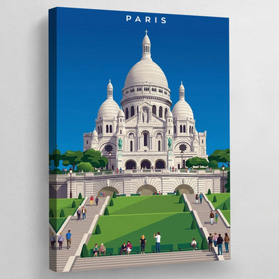 Montmartre Sacré - Cœur Paris Wall Art - Luxury Art Canvas