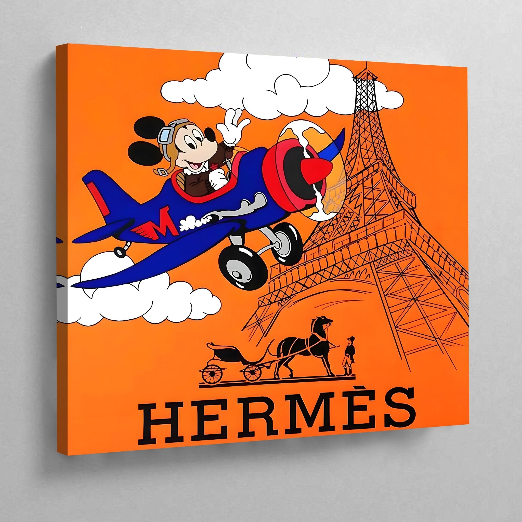 Mouse Hermes Wall Art - Luxury Art Canvas