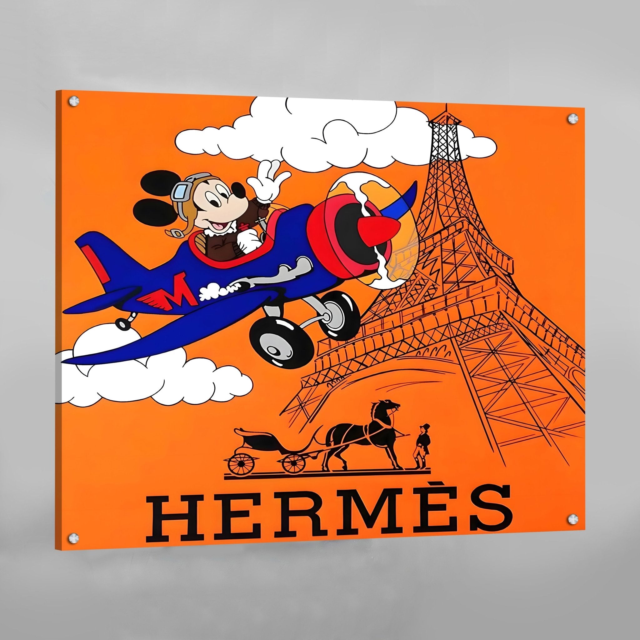 Mouse Hermes Wall Art - Luxury Art Canvas