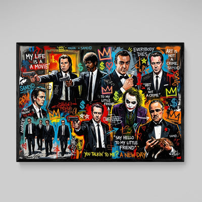 Movie Icons Graffiti Wall Art - Luxury Art Canvas