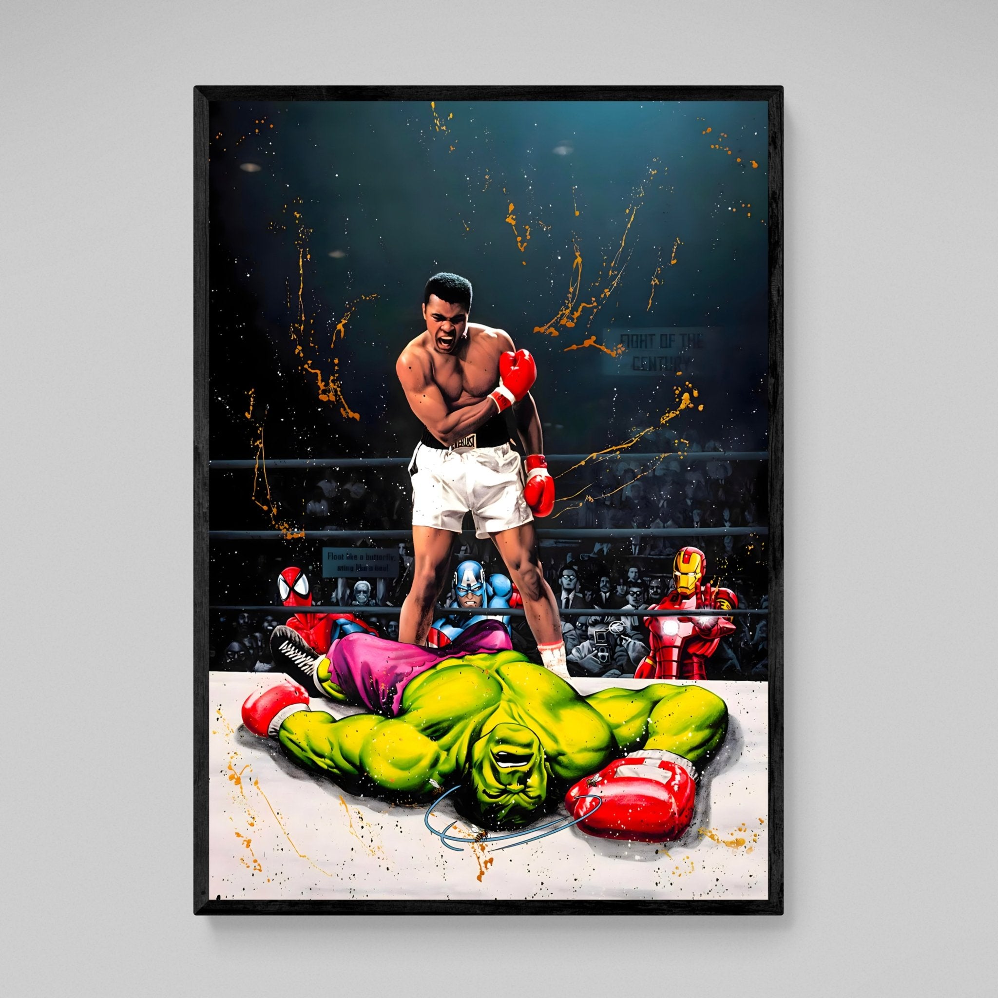 Muhammad Ali Comic Wall Art - Luxury Art Canvas