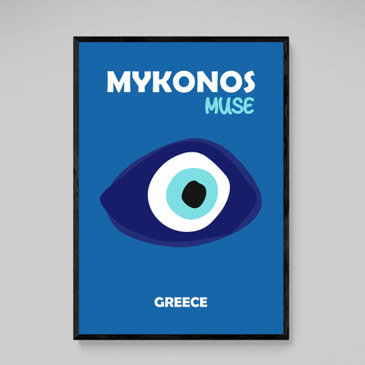 Mykonos Modern Wall Art - Luxury Art Canvas