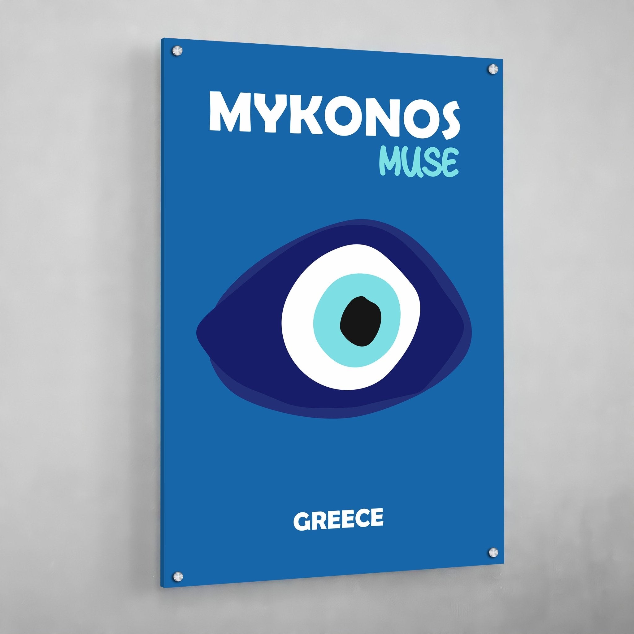 Mykonos Modern Wall Art - Luxury Art Canvas