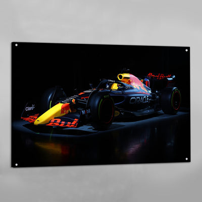 Navy Blue F1 Car Wall Art - Luxury Art Canvas