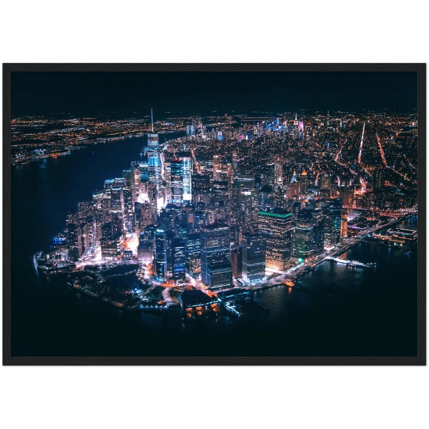 New York at Night Wall Art - Luxury Art Canvas