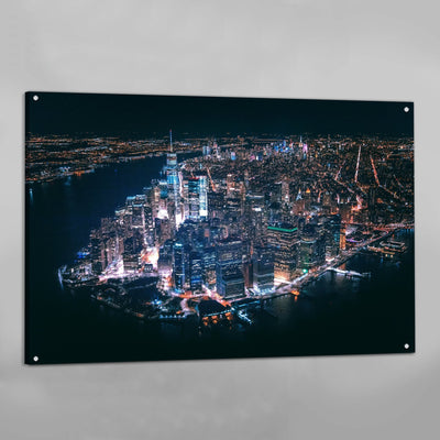 New York By Night Wall Art - Luxury Art Canvas