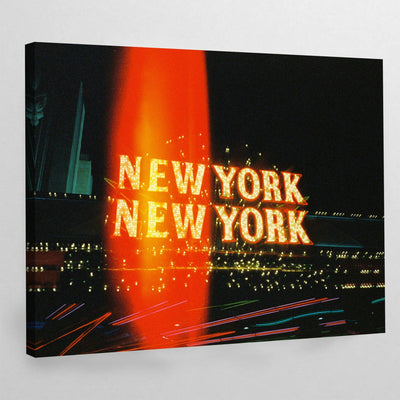 New York Neon Sign Retro Wall Art - Luxury Art Canvas