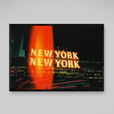 New York Neon Sign Retro Wall Art - Luxury Art Canvas