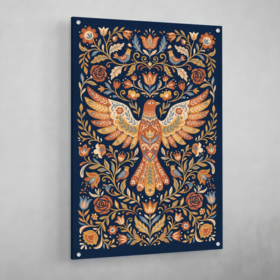Nordic Bird Scandinavian Wall Art - Luxury Art Canvas