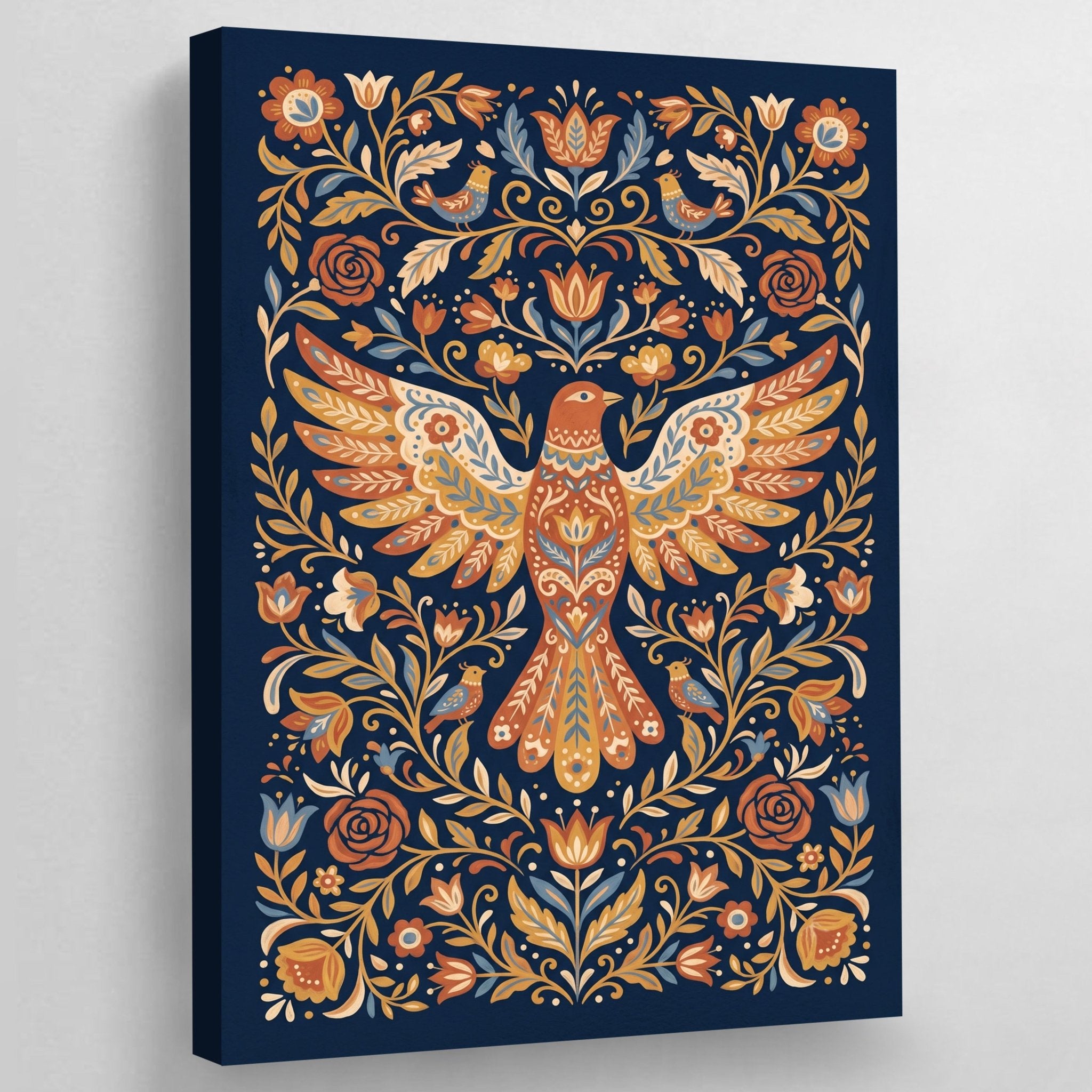 Nordic Bird Scandinavian Wall Art - Luxury Art Canvas