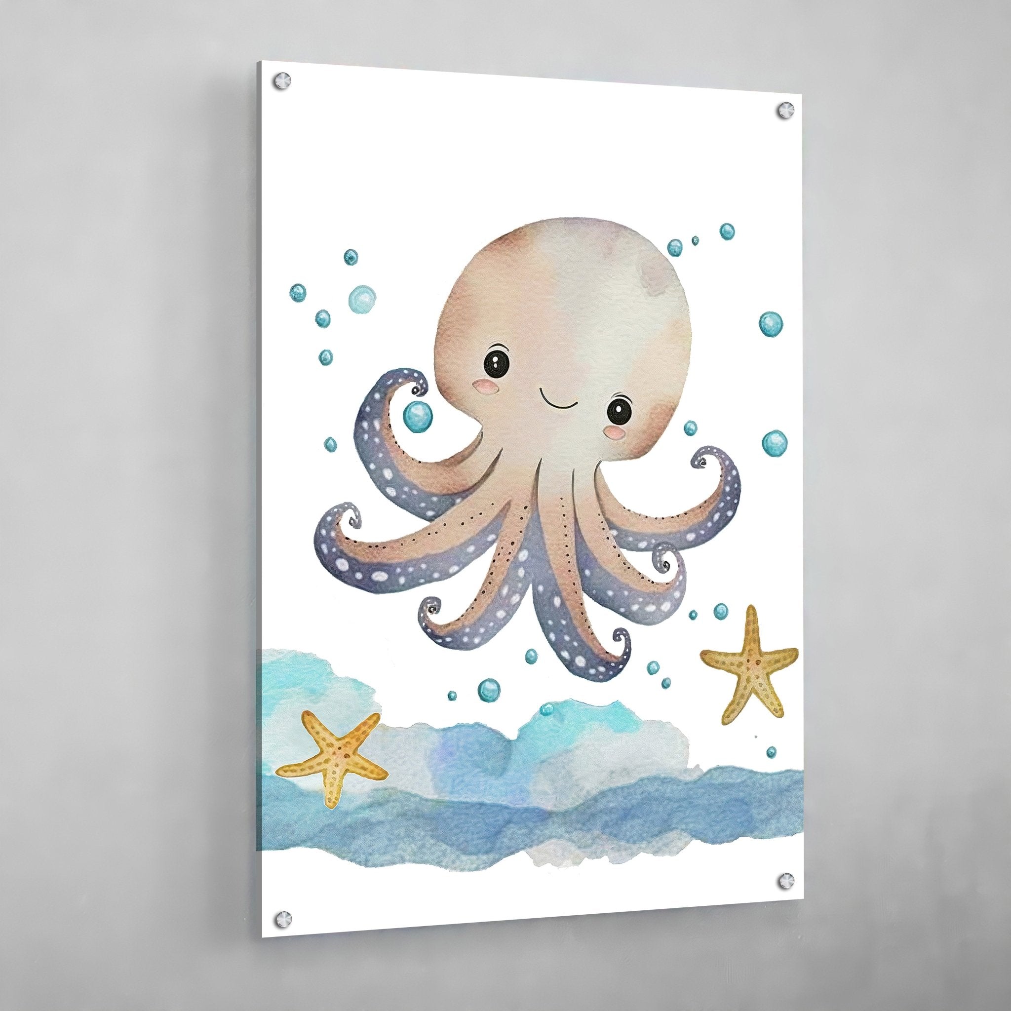 Octopus Nursery Wall Art - Luxury Art Canvas