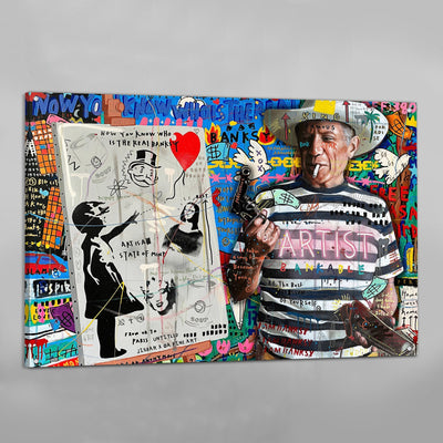 Picasso Graffiti Wall Art - Luxury Art Canvas