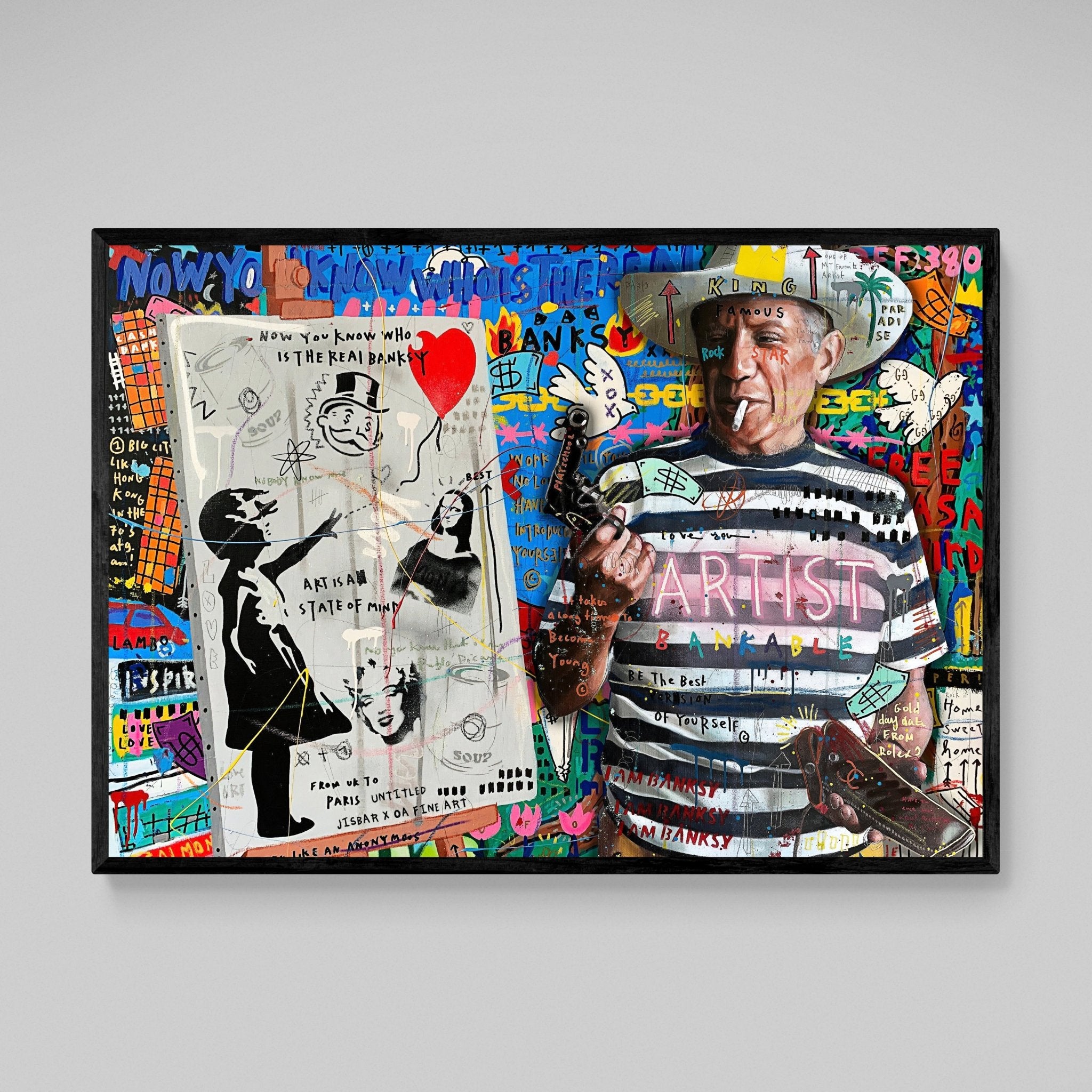 Picasso Graffiti Wall Art - Luxury Art Canvas
