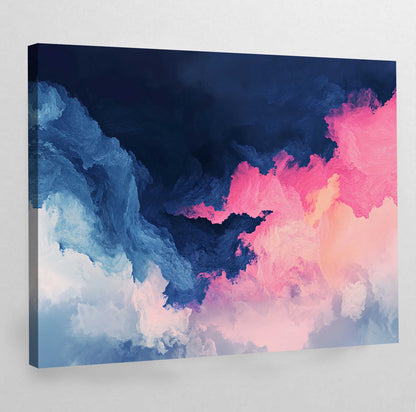 Pink Abstract Wall Art - Luxury Art Canvas