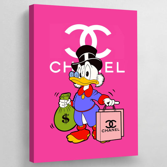 Pink Chanel Canvas Art - Luxury Art Canvas