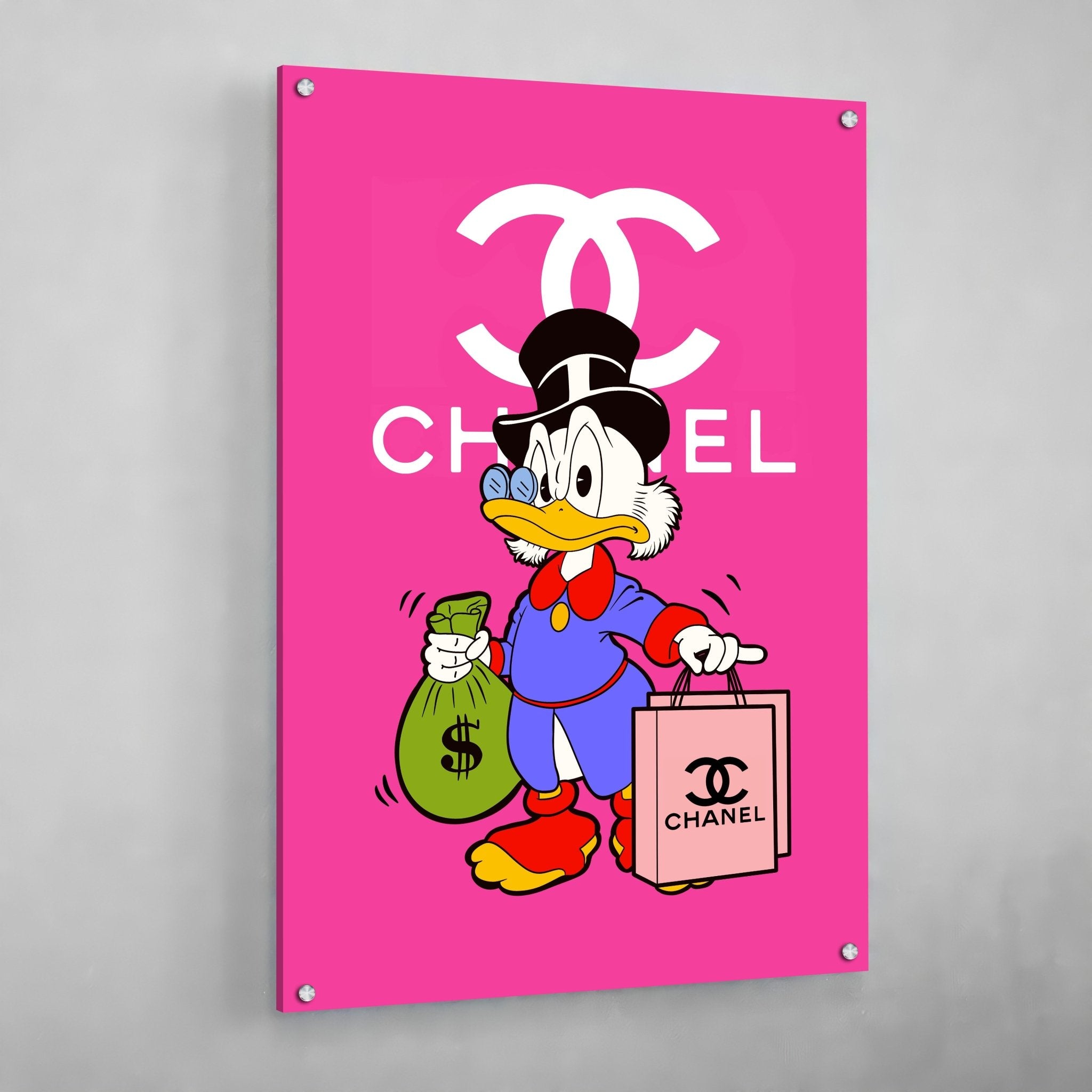 Pink Chanel Canvas Art - Luxury Art Canvas