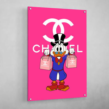 Pink Chanel Canvas Wall Art - Luxury Art Canvas