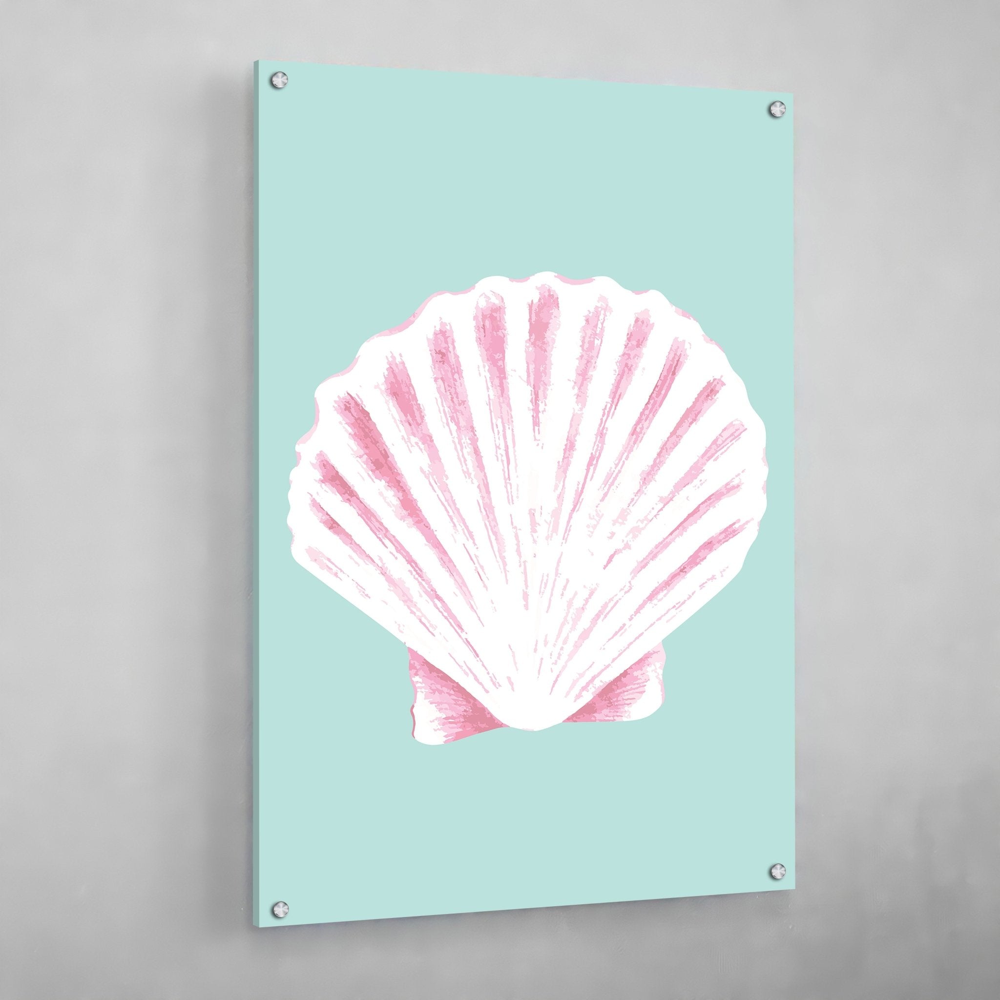 Pink Coastal Wall Art - Luxury Art Canvas