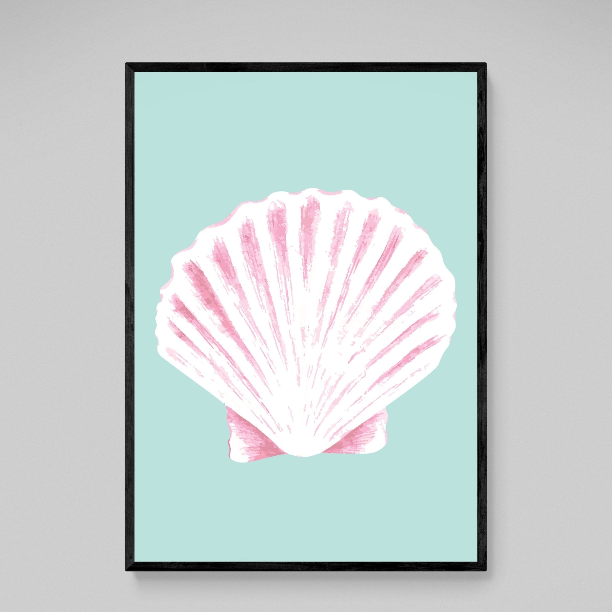 Pink Coastal Wall Art - Luxury Art Canvas
