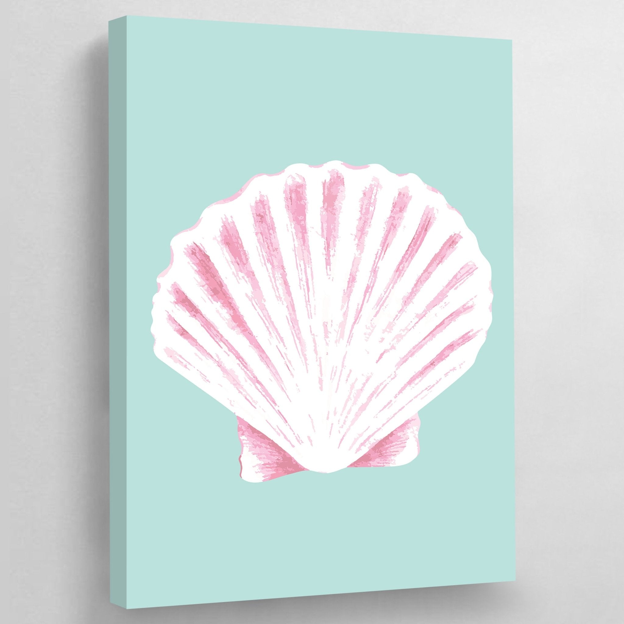 Pink Coastal Wall Art - Luxury Art Canvas
